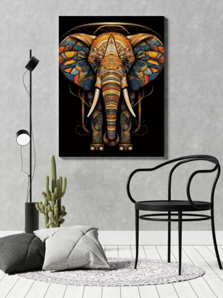 Majestic Elephant Artwork – A Fusion of Strength, Beauty & Tradition For home decoration | Wall decor items for living room | Metal Wall décor |Gift items | wall art | Home Décor Gift Items | Room Hotel